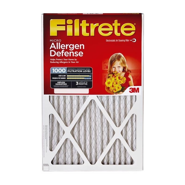 Scotch Filtrete 14 in. W X 20 in. H X 1 in. D 11 MERV Pleated Allergen Air Filter 1 pk 9805-4 - main